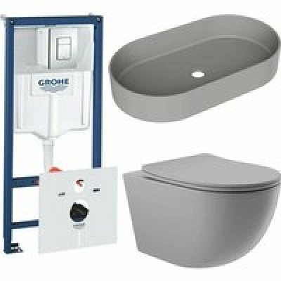 Комплект инсталляции GROHE Rapid SL 38775001 с унитазом Aqueduto OVO OVOT2130 и раковиной Aqueduto ESPIRAL ESP0230 (NW0613) Комплект инсталляции GROHE Rapid SL 38775001 с унитазом Aqueduto OVO OVOT2130 и раковиной Aqueduto ESPIRAL ESP0230 (NW0613)
