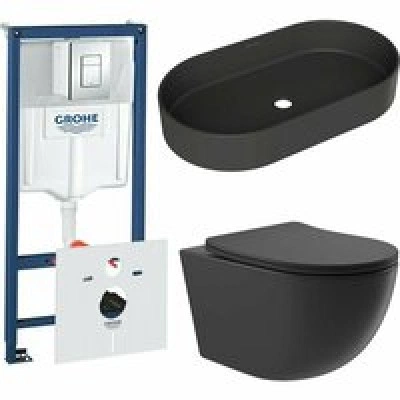 Комплект инсталляции GROHE Rapid SL 38775001 с унитазом Aqueduto OVO OVOT2140 и раковиной Aqueduto ESPIRAL ESP0240 (NW0616) Комплект инсталляции GROHE Rapid SL 38775001 с унитазом Aqueduto OVO OVOT2140 и раковиной Aqueduto ESPIRAL ESP0240 (NW0616)