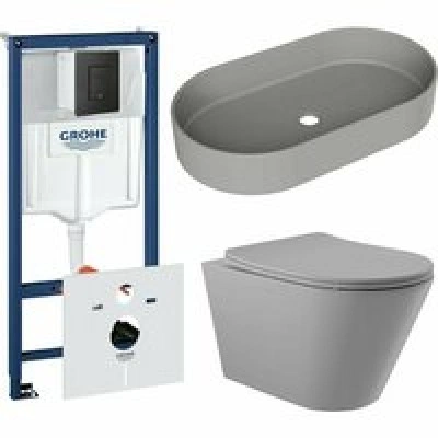 Комплект инсталляции GROHE Solido 38811KF0 с унитазом Aqueduto CONE CONT2130 и раковиной Aqueduto ESPIRAL ESP0230 (NW0617) Комплект инсталляции GROHE Solido 38811KF0 с унитазом Aqueduto CONE CONT2130 и раковиной Aqueduto ESPIRAL ESP0230 (NW0617)