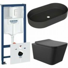 Комплект инсталляции GROHE Rapid SL 38772SH0 с унитазом Aqueduto MACIO MACT2140 и раковиной Aqueduto ESPIRAL ESP0240 (NW0627)