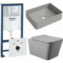 Комплект инсталляции GROHE Rapid SL 38775001 с унитазом Aqueduto MACIO MACT2130 и раковиной Aqueduto ESPIRAL ESP0430 (NW0636)