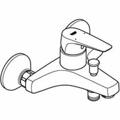 Смеситель для ванны GROHE BauFlow, хром (23756000/U), уценненый товар Смеситель для ванны GROHE BauFlow, хром (23756000/U), уценненый товар