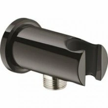 Подключение для душевого шланга GROHE Rainshower с держателем ручного душа, темный графит, глянцевый (26658A00)