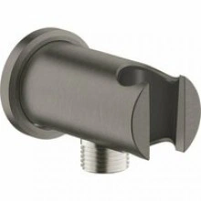 Подключение для душевого шланга GROHE Rainshower с держателем ручного душа, темный графит, матовый (26658AL0)