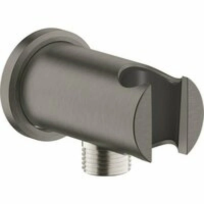 Подключение для душевого шланга GROHE Rainshower с держателем ручного душа, темный графит, матовый (26658AL0) Подключение для душевого шланга GROHE Rainshower с держателем ручного душа, темный графит, матовый (26658AL0)