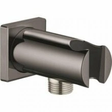 Подключение для душевого шланга GROHE Rainshower с держателем ручного душа, темный графит, глянец (26659A00)