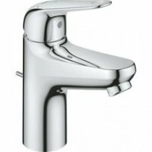 Смеситель для раковины GROHE Euroeco с донным клапаном, размер S, хром (24257001)