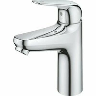 Смеситель для раковины GROHE Euroeco, с донным клапанном, размер M, хром (24267001) Смеситель для раковины GROHE Euroeco, с донным клапанном, размер M, хром (24267001)