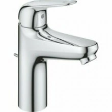 Смеситель для раковины GROHE Euroeco, с донным клапанном, размер M, хром (24268001)
