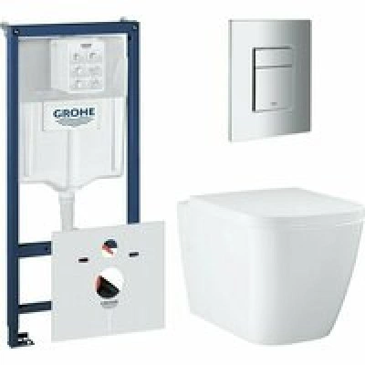 Комплект инсталляции GROHE Rapid SL 38775001 с унитазом GROHE Clova Ceramic Square и сиденьем с микролифтом (NW0659) Комплект инсталляции GROHE Rapid SL 38775001 с унитазом GROHE Clova Ceramic Square и сиденьем с микролифтом (NW0659)