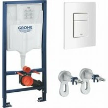 Комплект инсталляции GROHE Rapid SL 38772SH0 с унитазом GROHE Clova Ceramic Square и сиденьем с микролифтом (NW0661)