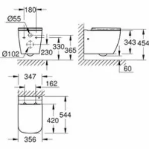 Комплект инсталляции GROHE Rapid SL 38772SH0 с унитазом GROHE Clova Ceramic Square и сиденьем с микролифтом (NW0661) Комплект инсталляции GROHE Rapid SL 38772SH0 с унитазом GROHE Clova Ceramic Square и сиденьем с микролифтом (NW0661)