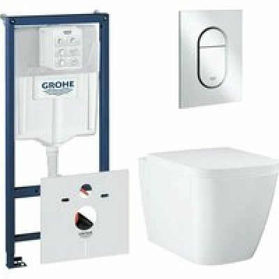 Комплект инсталляции GROHE Rapid SL 3 в 1 (NW0145/S) с унитазом GROHE Clova Ceramic Square и сиденьем с микролифтом (NW0662) Комплект инсталляции GROHE Rapid SL 3 в 1 (NW0145/S) с унитазом GROHE Clova Ceramic Square и сиденьем с микролифтом (NW0662)