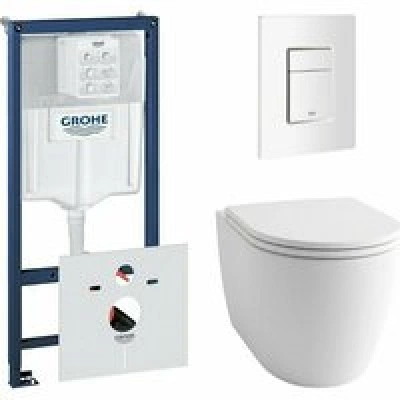 Комплект инсталляции GROHE Rapid SL 38772SH0 с унитазом GROHE Clova Ceramic Oval и сиденьем с микролифтом (NW0665) Комплект инсталляции GROHE Rapid SL 38772SH0 с унитазом GROHE Clova Ceramic Oval и сиденьем с микролифтом (NW0665)