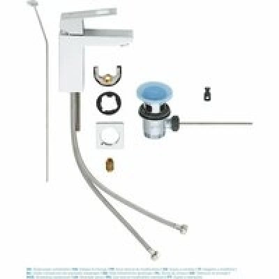 Смеситель для раковины GROHE Eurocube, хром (23127000) Смеситель для раковины GROHE Eurocube, хром (23127000)