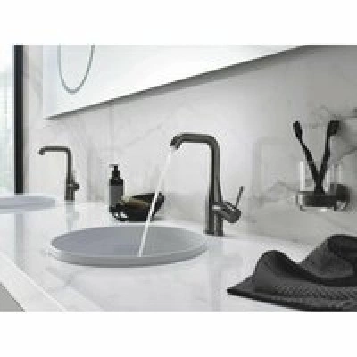 Смеситель для раковины GROHE Essence с донным клапаном, L-size, темный графит матовый (32628AL1) Смеситель для раковины GROHE Essence с донным клапаном, L-size, темный графит матовый (32628AL1)
