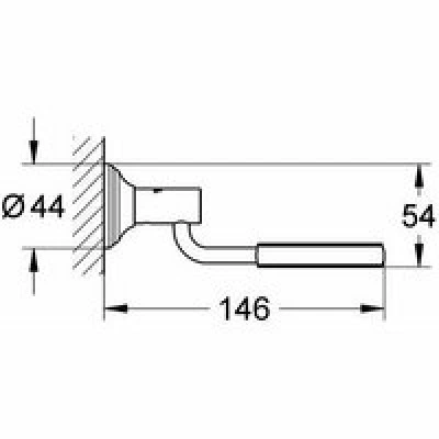 Держатель GROHE Essentials Authentic, хром (40652001) Держатель GROHE Essentials Authentic, хром (40652001)
