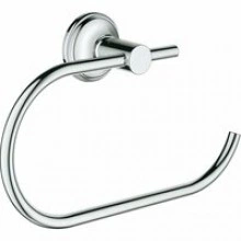 Держатель для туалетной бумаги GROHE Essentials Authentic, без крышки, хром (40657001)