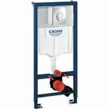 Система инсталляции для унитаза GROHE Rapid SL 3 в 1 с панелью смыва Skate Air, хром (39108000)