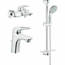 Готовый комплект для ванной комнаты GROHE Eurostyle, хром (124416)