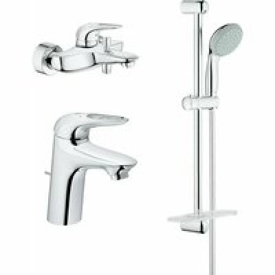 Готовый комплект для ванной комнаты GROHE Eurostyle, хром (124416) Готовый комплект для ванной комнаты GROHE Eurostyle, хром (124416)