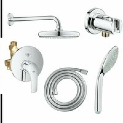 Готовый набор для душа GROHE Eurosmart, хром (124440) Готовый набор для душа GROHE Eurosmart, хром (124440)