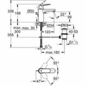 Готовый комплект для ванной комнаты GROHE Eurosmart Cosmopolitan, хром (NB0005) Готовый комплект для ванной комнаты GROHE Eurosmart Cosmopolitan, хром (NB0005)