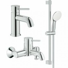 Готовый комплект для ванной комнаты GROHE Tempesta, хром (NB0009)