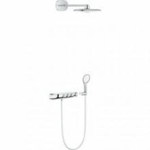 Душевая система GROHE Rainshower System SmartControl Duo 360 с термостатом для душа, белая луна (26443LS0)