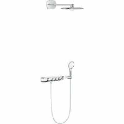 Душевая система GROHE Rainshower System SmartControl Duo 360 с термостатом для душа, белая луна (26443LS0) Душевая система GROHE Rainshower System SmartControl Duo 360 с термостатом для душа, белая луна (26443LS0)