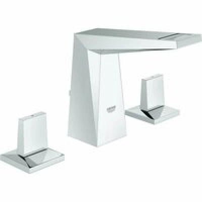 Смеситель для раковины GROHE Allure Brilliant на 3 отверстия, с донным клапаном и низким изливом, хром (20342000) Смеситель для раковины GROHE Allure Brilliant на 3 отверстия, с донным клапаном и низким изливом, хром (20342000)