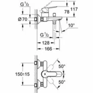 Готовый комплект для ванной комнаты GROHE Tempesta, хром (NB0004-1) Готовый комплект для ванной комнаты GROHE Tempesta, хром (NB0004-1)