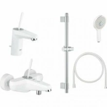 Готовый комплект для ванной комнаты GROHE Eurodisc Joy, белая луна (NB0023-1)