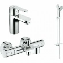 Комплект смесителей для ванной комнаты GROHE Precision Joy и GROHE Get с душевым гарнитуром, хром (NBT0001)