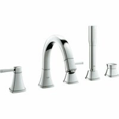 Смеситель для ванны GROHE Grandera двухвентильный, на 5 отверстий, на край ванны, хром (19919000) Смеситель для ванны GROHE Grandera двухвентильный, на 5 отверстий, на край ванны, хром (19919000)
