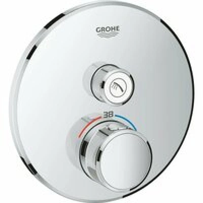 Внешняя часть термостата для душа GROHE Grohtherm SmartControl на 1 потребителя, хром (29118000)
