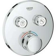 Внешняя часть термостата для душа GROHE Grohtherm SmartControl на 2 потребителя, круглая, хром (29119000)