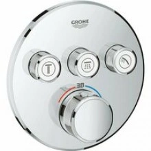 Внешняя часть термостата для душа GROHE Grohtherm SmartControl на 3 потребителя, хром (29121000)