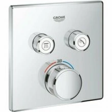 Внешняя часть термостата для душа GROHE Grohtherm SmartControl на 2 потребителя, хром (29124000)