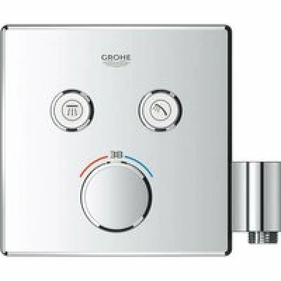 Внешняя часть термостата для душа GROHE Grohtherm SmartControl на 2 потребителя, хром (29125000) Внешняя часть термостата для душа GROHE Grohtherm SmartControl на 2 потребителя, хром (29125000)