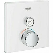 Внешняя часть термостата для душа GROHE Grohtherm SmartControl на 1 потребителя, белая луна (29153LS0)