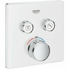 Внешняя часть термостата для душа GROHE Grohtherm SmartControl на 2 потребителя, белая луна (29156LS0)