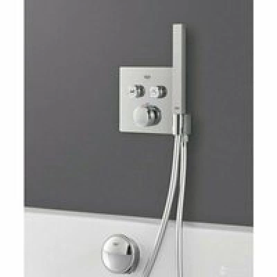 Внешняя часть термостата для душа GROHE Grohtherm SmartControl на 2 потребителя, белая луна (29156LS0) Внешняя часть термостата для душа GROHE Grohtherm SmartControl на 2 потребителя, белая луна (29156LS0)