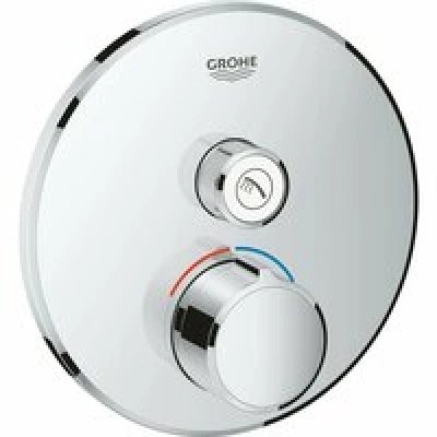 Внешняя часть смесителя для душа GROHE SmartControl круглая, на 1 потребителя, хром (29144000) Внешняя часть смесителя для душа GROHE SmartControl круглая, на 1 потребителя, хром (29144000)