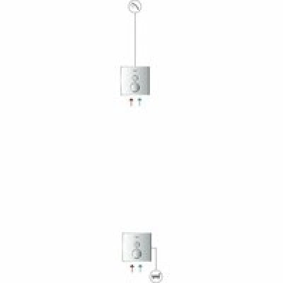 Внешняя часть смесителя для душа GROHE SmartControl круглая, на 1 потребителя, хром (29144000) Внешняя часть смесителя для душа GROHE SmartControl круглая, на 1 потребителя, хром (29144000)