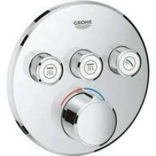 Внешняя часть смесителя для душа GROHE SmartControl круглая, на 3 потребителя, хром (29146000)