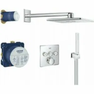 Внешняя часть смесителя для душа GROHE SmartControl круглая, на 3 потребителя, хром (29146000) Внешняя часть смесителя для душа GROHE SmartControl круглая, на 3 потребителя, хром (29146000)