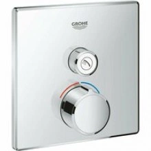 Внешняя часть смесителя для душа GROHE SmartControl квадратная, на 1 потребителя, хром (29147000)