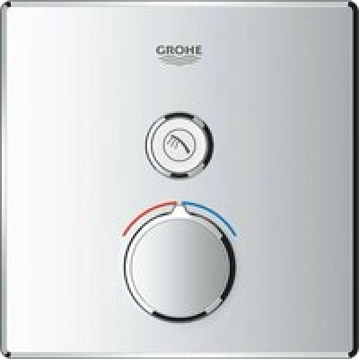Внешняя часть смесителя для душа GROHE SmartControl квадратная, на 1 потребителя, хром (29147000) Внешняя часть смесителя для душа GROHE SmartControl квадратная, на 1 потребителя, хром (29147000)