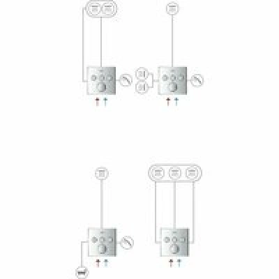 Внешняя часть смесителя для душа GROHE SmartControl квадратная, на 3 потребителя, хром (29149000) Внешняя часть смесителя для душа GROHE SmartControl квадратная, на 3 потребителя, хром (29149000)